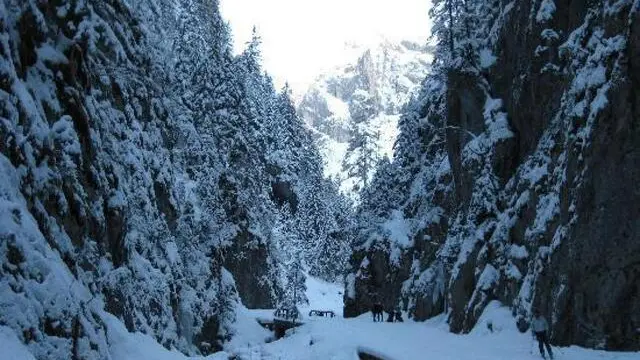 Serrai di Sottoguda, montagna, Marmolada. Cascate ghiaccio Gm