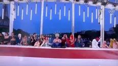 Le drag queens protagoniste dell'Ultima Cena durante la cerimonia d'apertura dei Giochi Olimpici. X/ MAZACICLISMO +++ATTENZIONE LA FOTO NON PUO' ESSERE PUBBLICATA O RIPRODOTTA SENZA L'AUTORIZZAZIONE DELLA FONTE DI ORIGINE CUI SI RINVIA+++ NPK +++