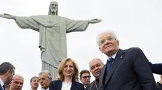 Il Presidente della Repubblica Sergio Mattarella in visita al Santuario Arcidiocesano del Cristo Redentore di Rio di Janeiro, 19 luglio 2024