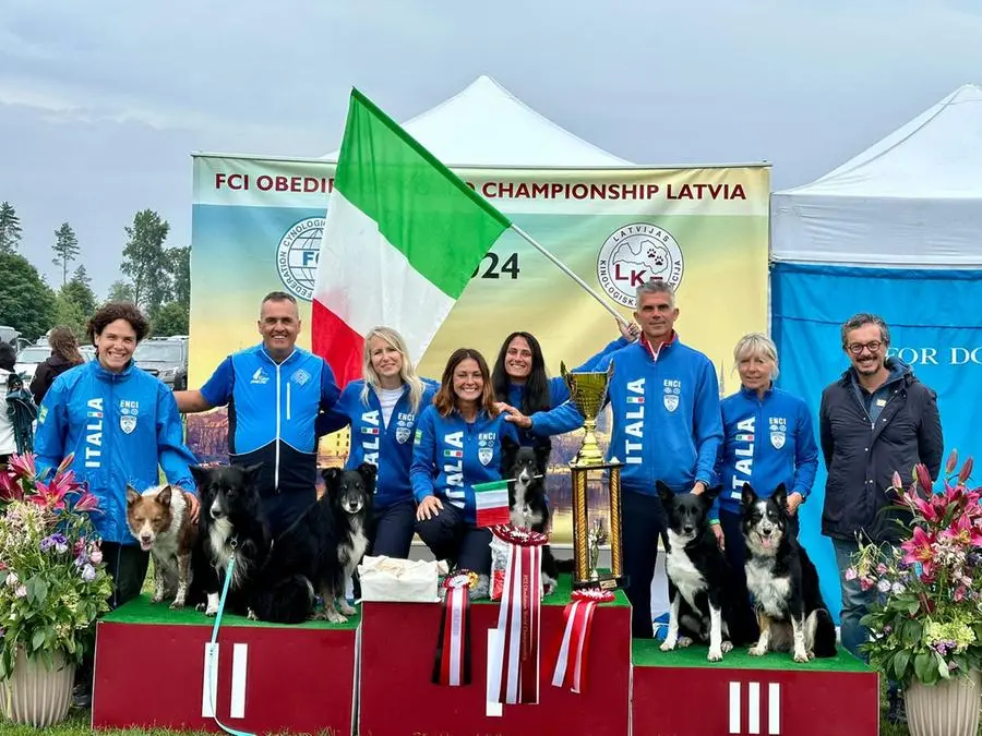 Emiliana Cirelli e la sua cagnolina Maze