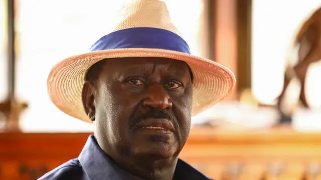 epa10769974 Kenya's opposition Azimio coalition leader Raila Odinga, leads in lighting candle and laying of flowers during a candle lighting vigil event to honor victims who died during the recent anti-government protests, at the Jaramogi Oginga Odinga Foundation(JOOF), in Nairobi, Kenya, 26 July 2023. Recent nation-wide protests against the Kenyan government had been called by the Opposition coalition Azimio led by their opposition leader Raila Odinga, over high cost of living and new tax increases, that have been termed as punitive despite a court order stopping its implementations. EPA/Daniel Irungu