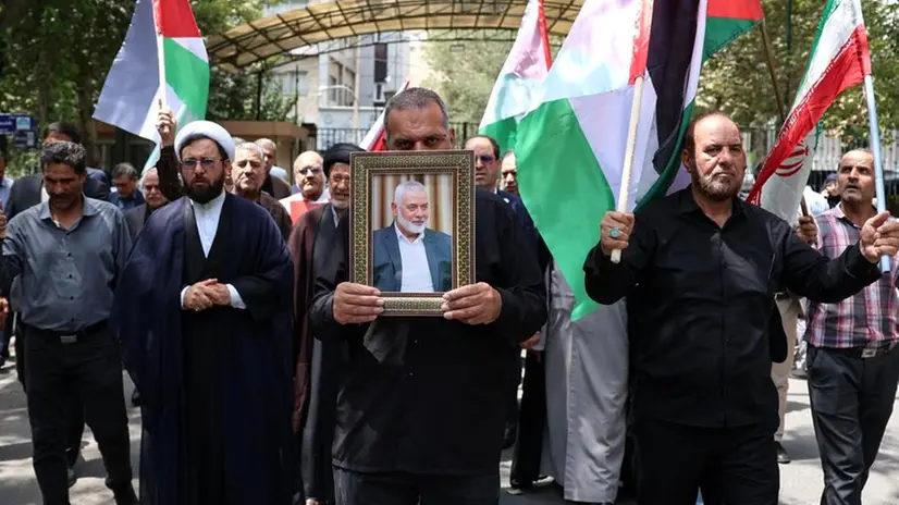 Una protesta in Iran dopo l'uccisione del capo politico di Hamas Ismail Haniyeh - Foto Epa © www.giornaledibrescia.it