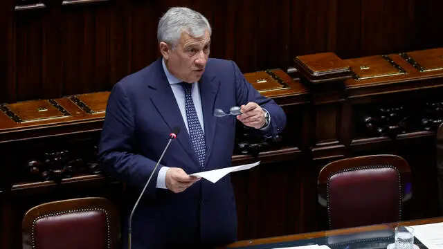 Il ministro degli Esteri e della Cooperazione Internazionale, Antonio Tajani durante il question time alla Camera dei Deputati, Roma 31 luglio 2024. ANSA/FABIO FRUSTACI