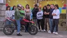 Una scena del cortometraggio dei ragazzi del liceo Novalis - © www.giornaledibrescia.it
