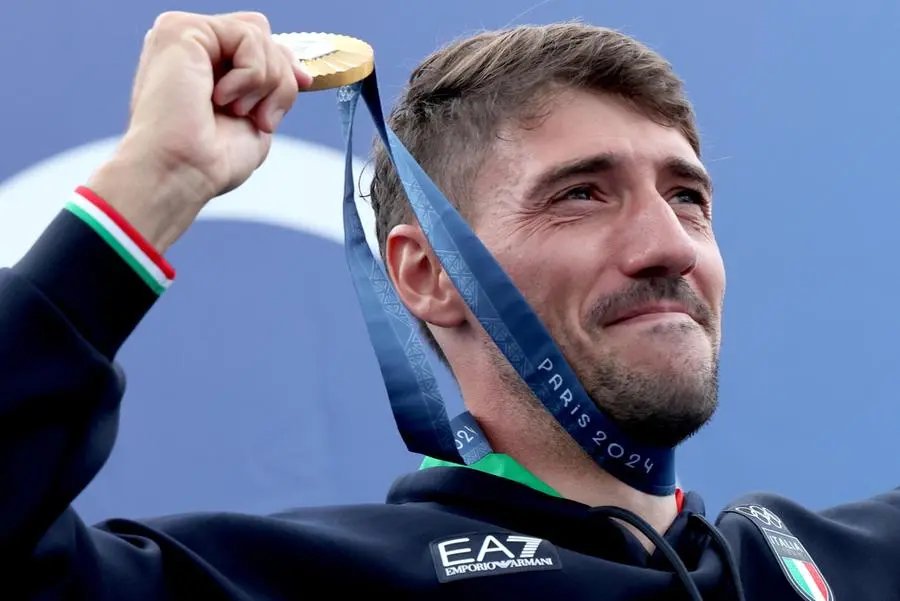 Giovanni De Gennaro con la medaglia d'oro