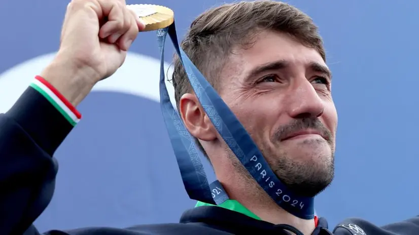 Giovanni De Gennaro con la medaglia d'oro