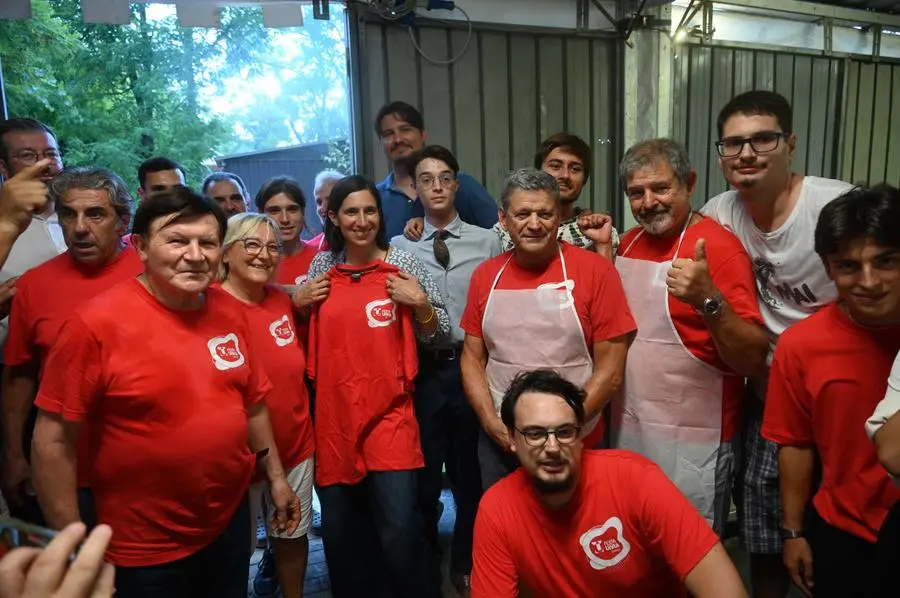 La segretaria nazionale del Pd Elly Schlein alla festa della Valverde, a Botticino