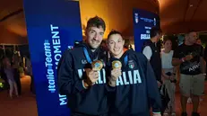 A Parigi. Giovanni De Gennaro e Alice Bellandi, raggianti con le loro medaglie d’oro
 Argento a squadre. Angela Andreoli con l’ItalBrixia
