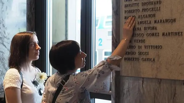 Commemorazione 39mo anniversario strage della stazione di Bologna del 2 Agosto 1980 - Bologna 2 agosto 2019 - ANSA / GIORGIO BENVENUTI