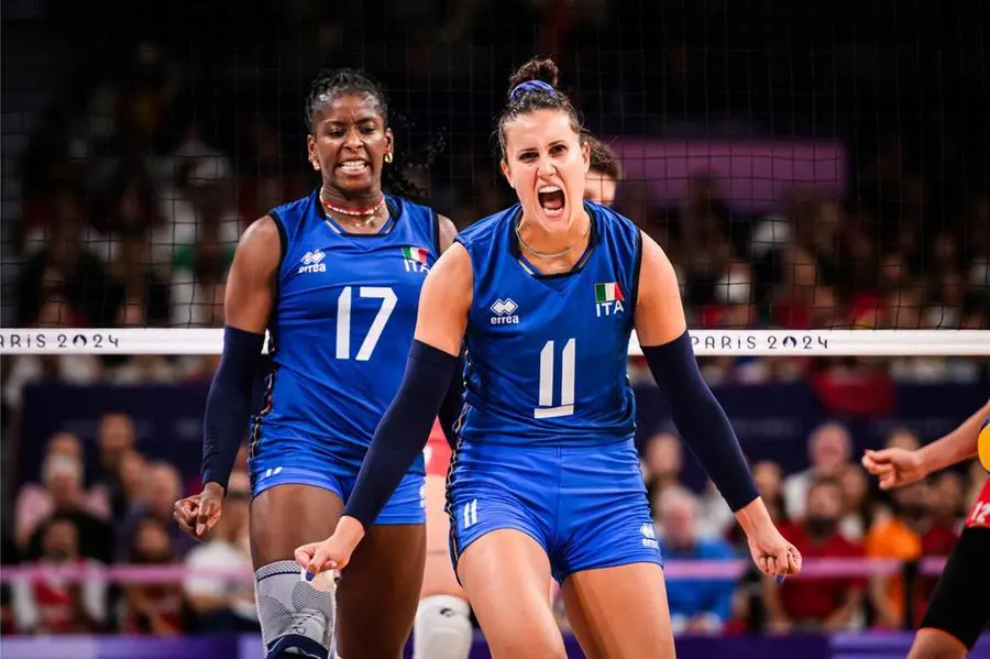 Parigi 2024, l'Italvolley batte la Turchia 3-0