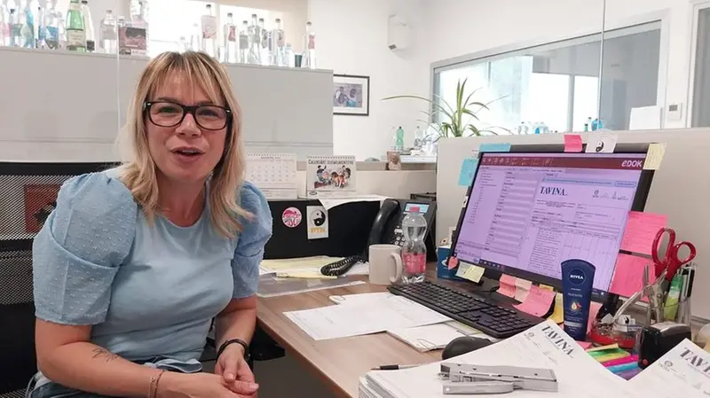 Chiara è una delle impiegate che affianca Laura nel lavoro d'ufficio © www.giornaledibrescia.it