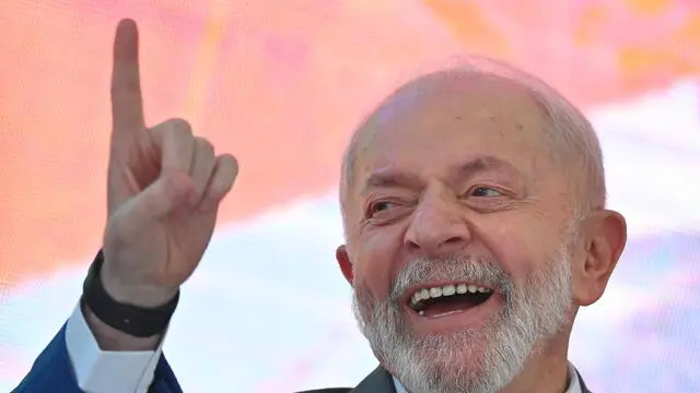 epa11498288 Brazilian President Luiz Inacio Lula da Silva participates during the presentation ceremony of the results of the Growth Acceleration Program in the modalities of mobility and drainage, at the Palacio do Planalto, in BrasÃlia, Brazil, 26 July 2024. EPA/ANDRE BORGES