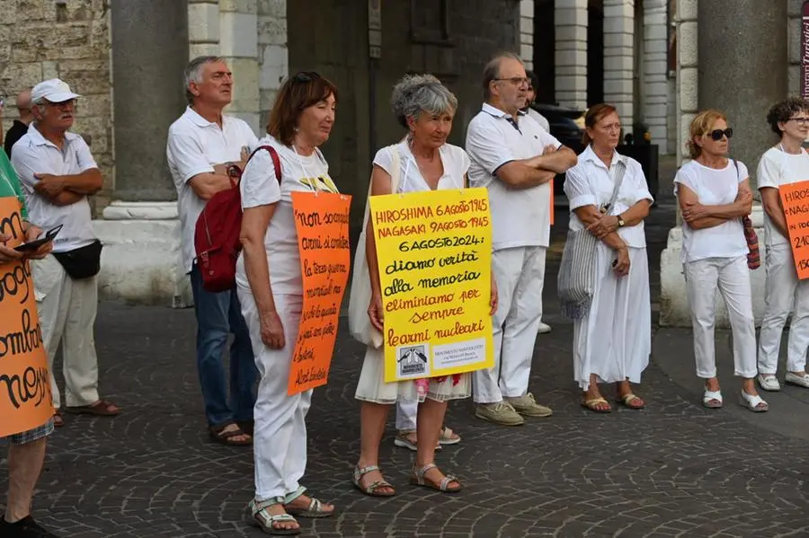 Il corteo pacifista contro le bombe nucleari