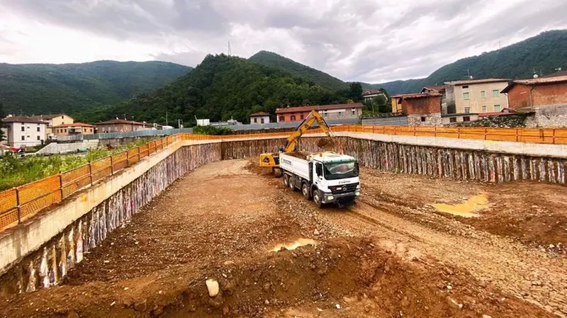 I lavori in corso per l'autostrada della Valtrompia - Foto © www.giornaledibrescia.it