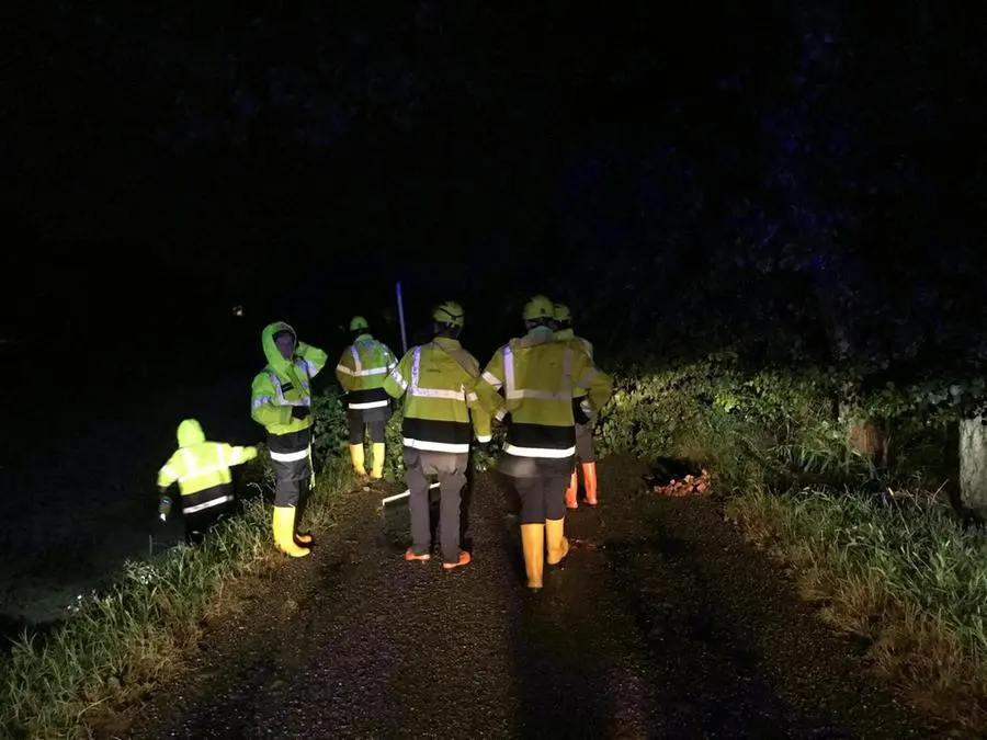 La Protezione civile al lavoro a Carpenedolo per il maltempo