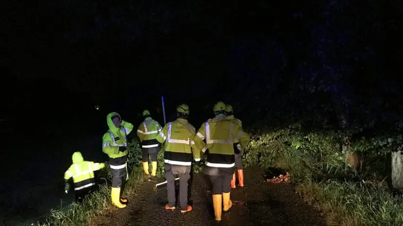 La Protezione civile al lavoro a Carpenedolo per il maltempo