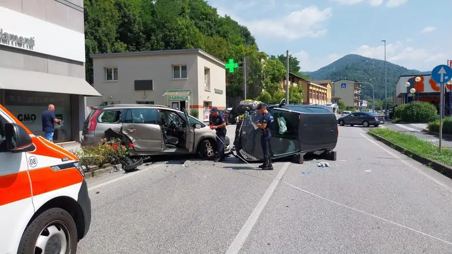 L'incidente a Vobarno, in via Rinaldini