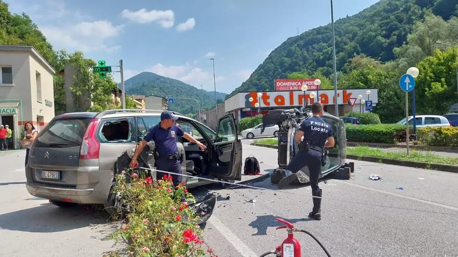 L'incidente a Vobarno, in via Rinaldini