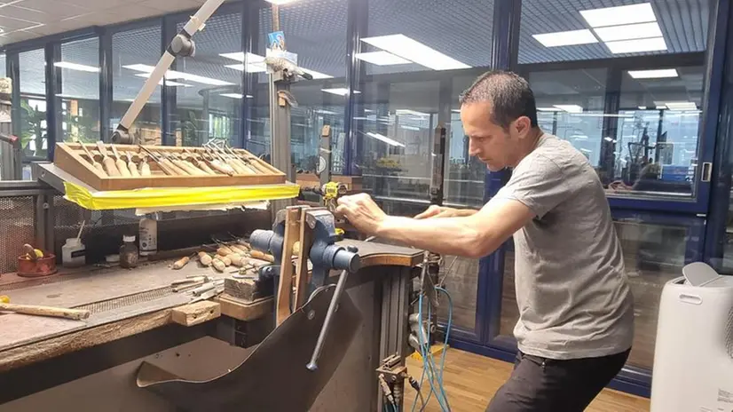 La lavorazione del calcio del fucile