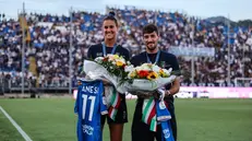 Omaggio ai campioni olimpionici Anna Danesi e Giovanni De Gennaro al Rigamonti