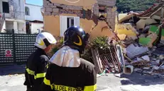 La zona rossa di Via D'Aloisio a Casamicciola, Ischia (Napoli), 21 Settembre 2017. Il bilancio, un mese dopo la scossa di terremoto che fece tremare l'isola è di 1800 sfollati di cui circa 1200 negli alberghi. ANSA/ MAURO IOVINO