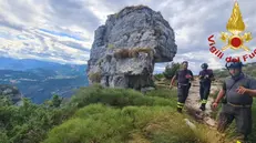 Fonte Vigili del Fuoco. Asiago, muore cadendo in dirupo mentre cerca di recuperare il cellulare caduto alla fidanzata