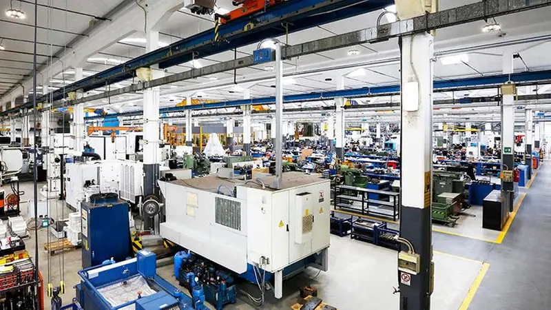 Uno scorcio del reparto produttivo di Gnutti Transfer