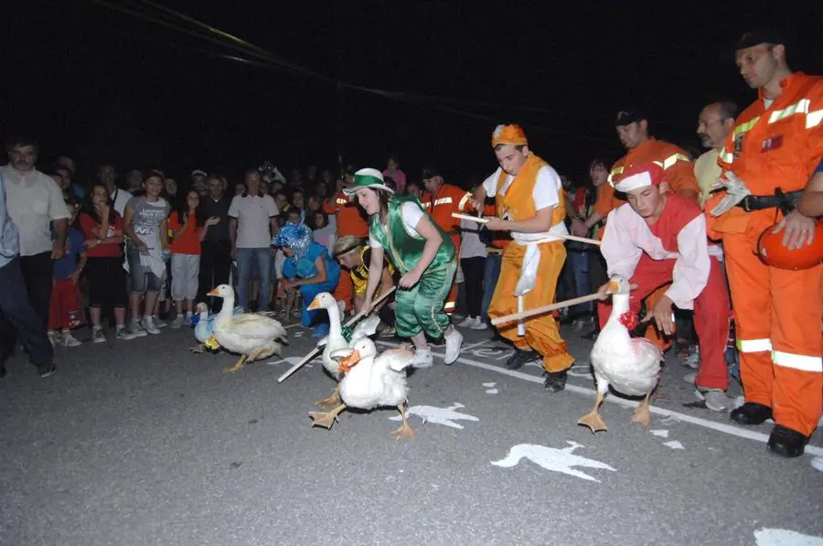 Il palio dell'oca di Polaveno nel 2008 e nel 2012