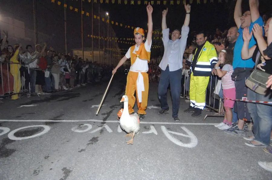 Il palio dell'oca di Polaveno nel 2008 e nel 2012