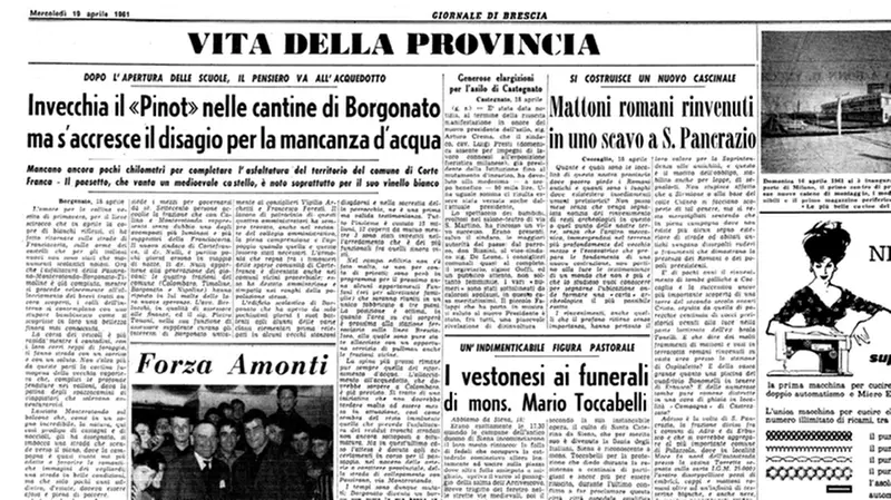 La pagine del GdB del 19 aprile 1961