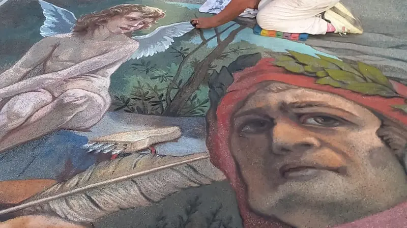 Dante ispirato da Cupido, l'opera vincitrice - © www.giornaledibrescia.it