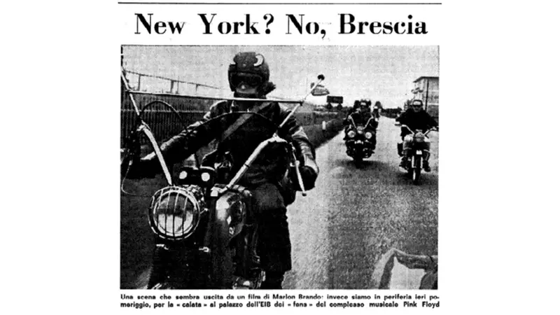 La fotonotizia comparsa il giorno successivo al concerto - © www.giornaledibrescia.it