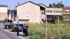 Investigations with magnets and metal detectors in Terno d’Isola. Terno d’isola, Italy, 28 March 2024. ANSA/MICHELE MARAVIGLIA