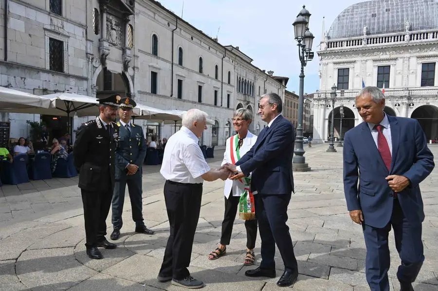 CRONACA BRESCIA INSEDIAMENTO NUOVO PREFETTO ANDREA POLICHETTI PER CARINI 01-09-2024 MARCO ORTOGNI NEW EDEN GROUP