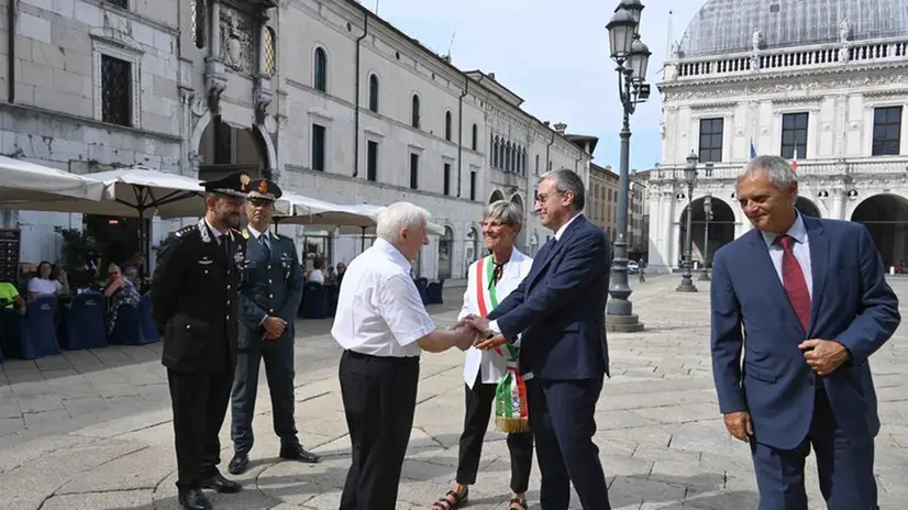 CRONACA BRESCIA INSEDIAMENTO NUOVO PREFETTO ANDREA POLICHETTI PER CARINI 01-09-2024 MARCO ORTOGNI NEW EDEN GROUP