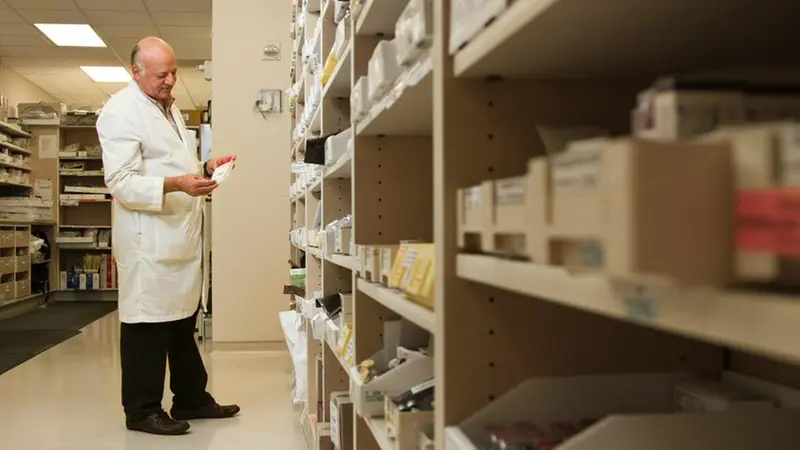 La farmacia di un ospedale