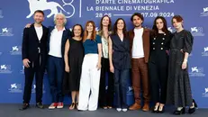 Santiago Fondevila Sancet, Tommaso Ragno, Orietta Notari, Maura Delpero, Roberta Rovelli, Martina Scrinzi, Giuseppe De Domenico, Sara Serraiocco e Carlotta Gamba - Foto Ansa/Fabio Frustaci