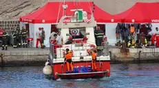 Nave affondata recuperati altri due cadaveri 21 agosto 2024 Palermo. ANSA/IGOR PETYX