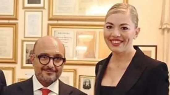 Gennaro Sangiuliano e Maria Rosaria Boccia