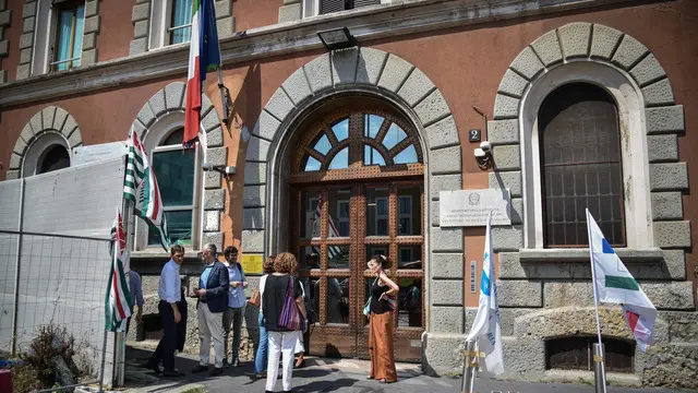 Visita al carcere di San Vittore per verificare le condizioni dei detenuti, Milano 14 Agosto 2024 ANSA/MATTEO CORNER