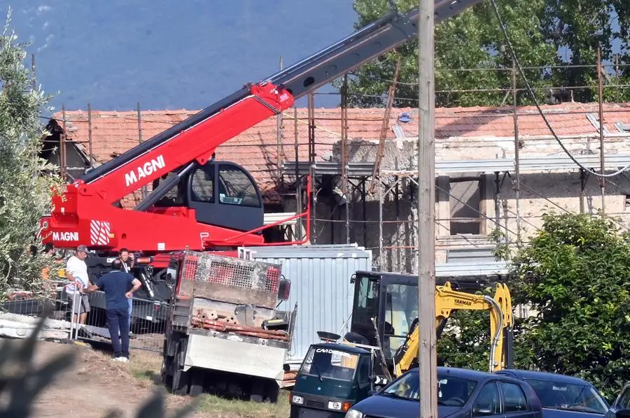 TREMOSINE INFORTUNIO MORTALE CANTIERE EDILE VIA DEL PORTO  REDAZIONE PROVINCIA 07-09-2024 GABRIELE STRADA NEW EDEN GROUP 