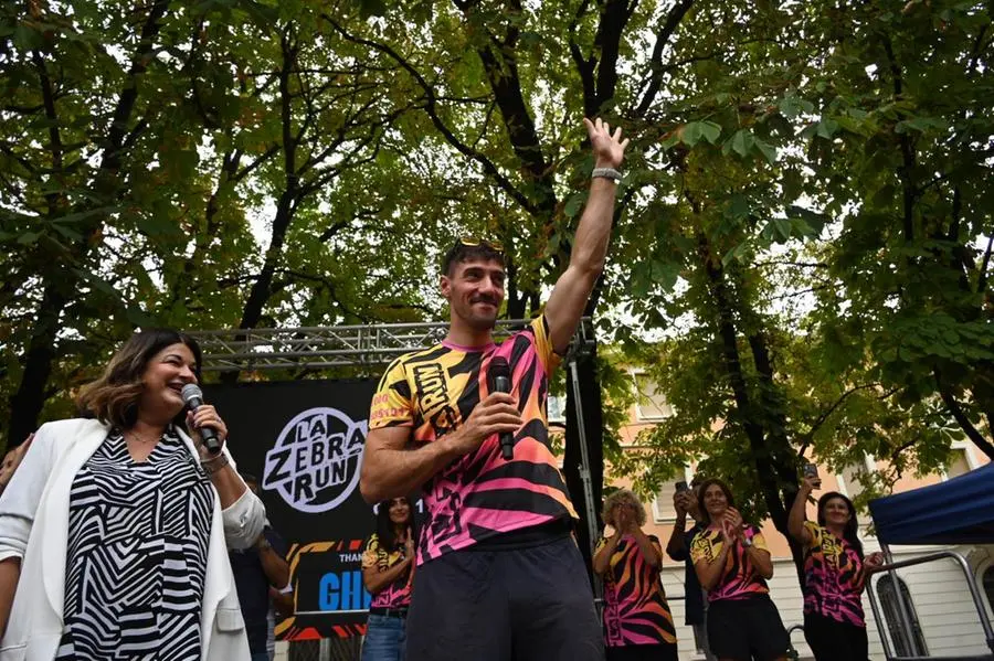 La Zebra Run a Brescia con Ambra Angiolini e Giovanni De Gennaro