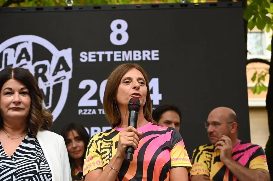 La Zebra Run a Brescia con Ambra Angiolini e Giovanni De Gennaro