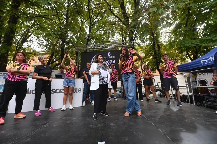 La Zebra Run a Brescia con Ambra Angiolini e Giovanni De Gennaro