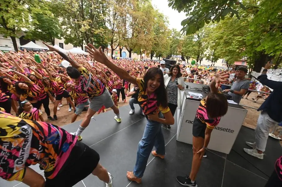 La Zebra Run a Brescia con Ambra Angiolini e Giovanni De Gennaro