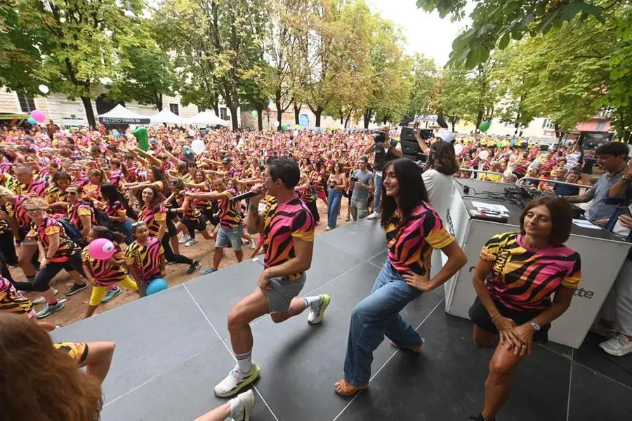 La Zebra Run a Brescia con Ambra Angiolini e Giovanni De Gennaro