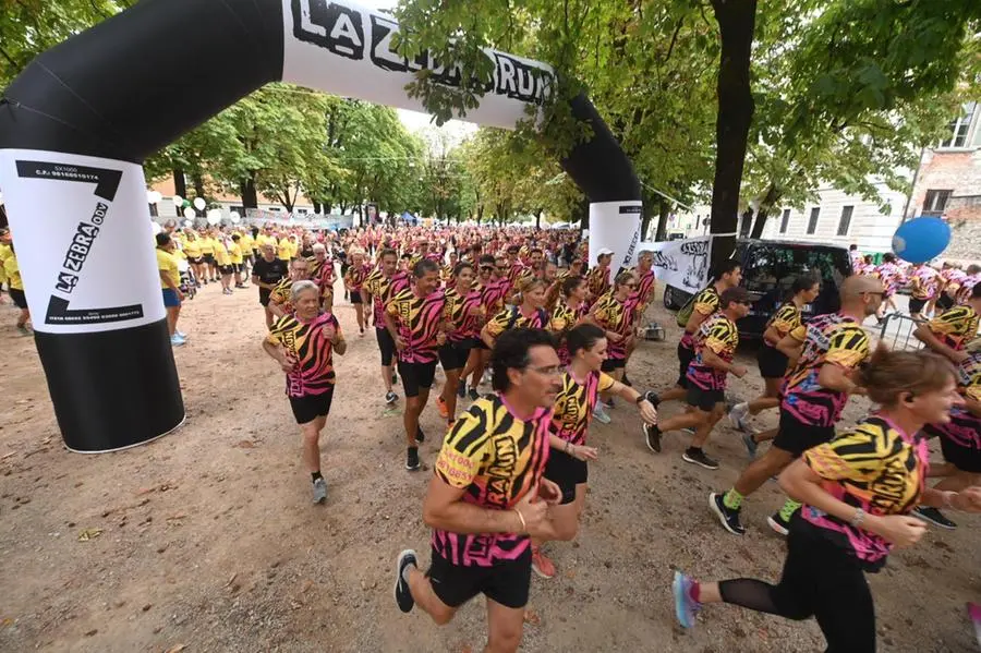 La Zebra Run a Brescia con Ambra Angiolini e Giovanni De Gennaro