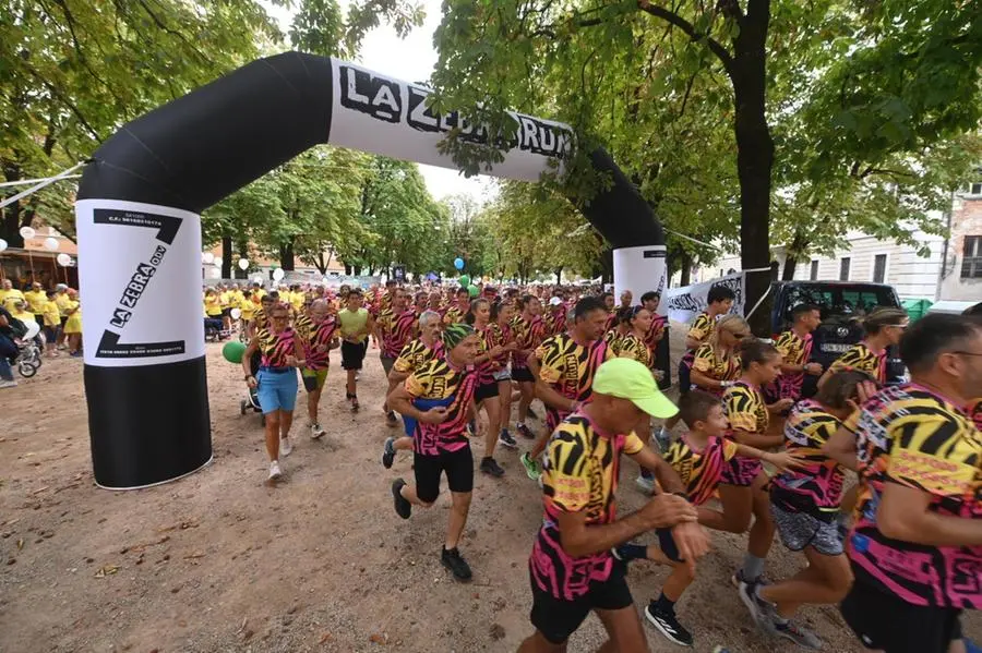 La Zebra Run a Brescia con Ambra Angiolini e Giovanni De Gennaro