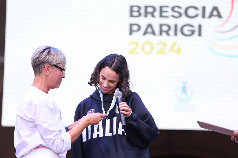 La festa in piazza Loggia per i campioni di Parigi 2024