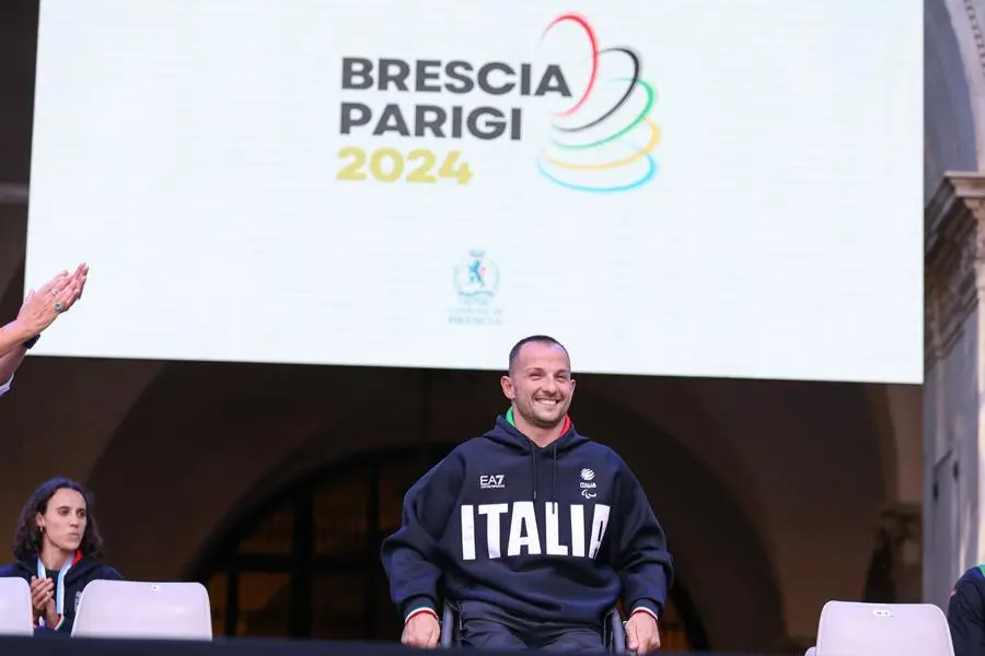 La festa in piazza Loggia per i campioni di Parigi 2024